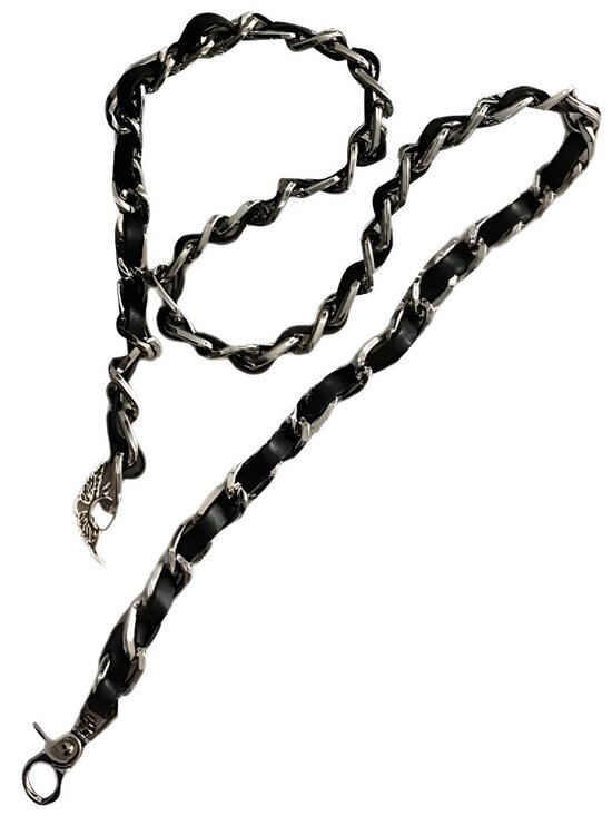 Zadig & Voltaire Women's Chain & Grained Leather Strap - Picture 3 of 6